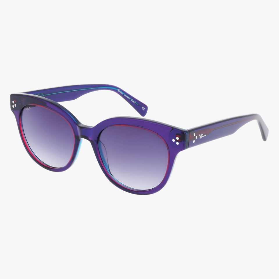 Lunettes de soleil femme DEVI violet - Vue de face
