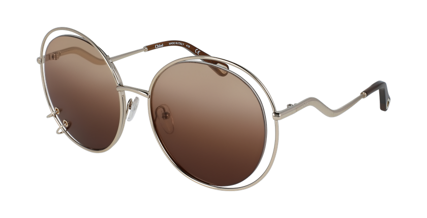 LUNETTES DE SOLEIL femme CE153S doré/marron - vue de 3/4
