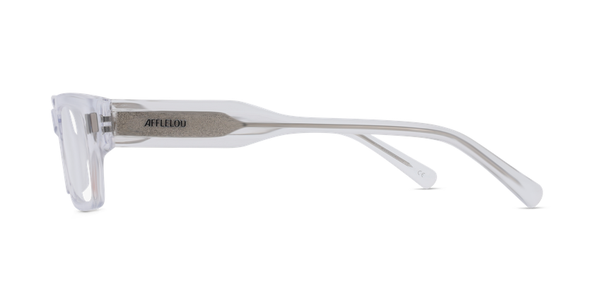 Lunettes de vue homme CARACTÈRES AMBITIEUX blanc - Vue de face