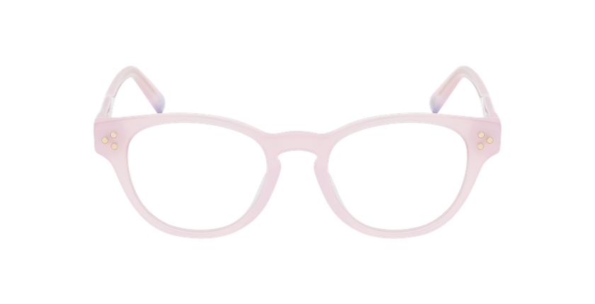 Lunettes de vue femme CARACTÈRES PIPLETTE rose - Vue de face
