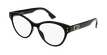 LUNETTES DE VUE femme DIORCD4 noir/bleu - vue de 3/4