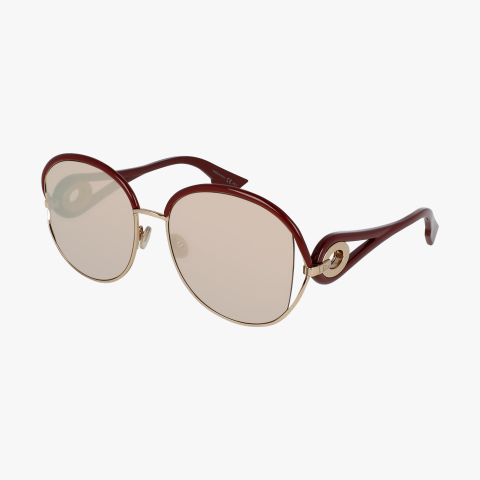 Lunettes de soleil femme DIORNEWVOLUTE rouge - Vue de 3/4