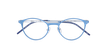 LUNETTES DE VUE femme OXYGEN bleu/argenté - Vue de face