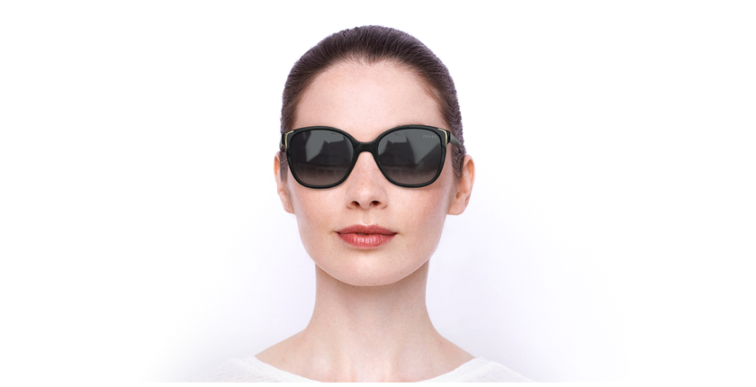 LUNETTES DE SOLEIL femme CONCEPTUAL noir - Vue de face