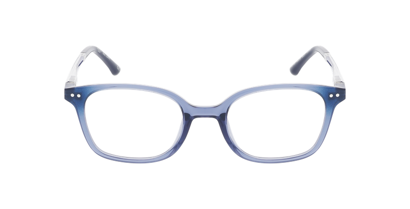Lunettes de vue enfant LORIS bleu/bleu cristal - Vue de face