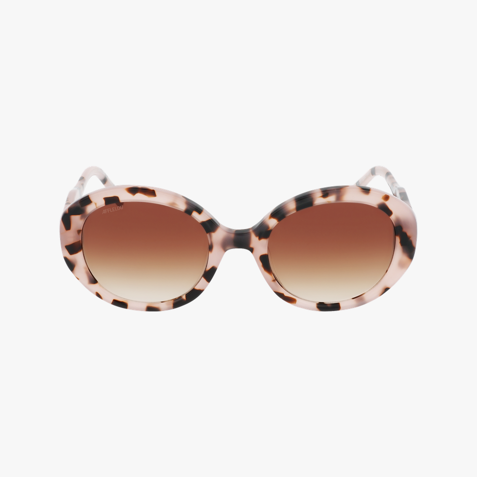 Lunettes de soleil femme ENNA écaille/rose - Vue de face