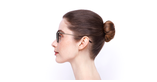 LUNETTES DE VUE femme MAGIC NAWELL rouge/doré - Vue de face