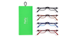 LUNETTES DE VUE FORTY COFFRET 02 vert - Vue de face