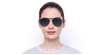 LUNETTES DE SOLEIL 209/S doré - Vue de face