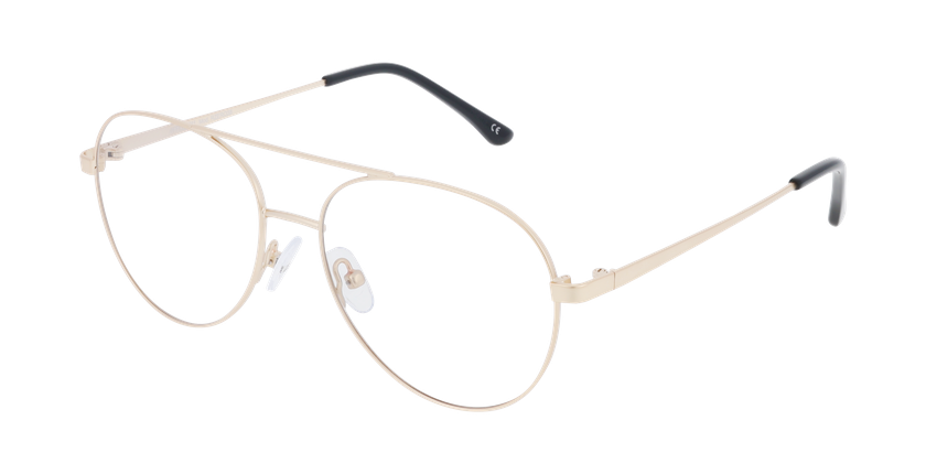 Lunettes de vue homme RZERO38 dorée - Vue de face