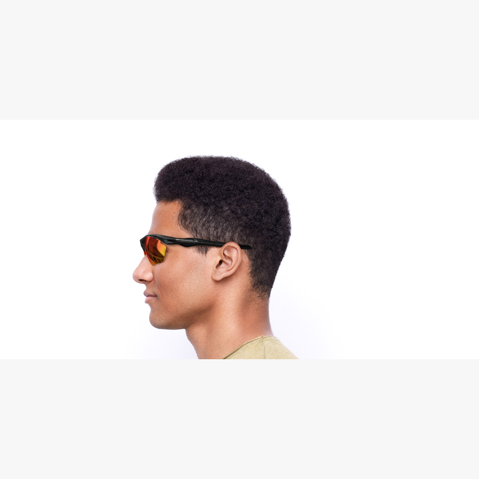 Lunettes de soleil homme Tech-Run noir - Vue de côté