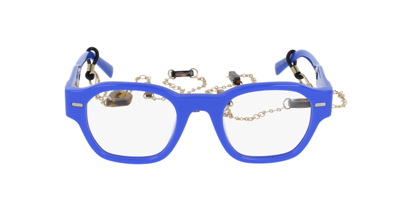 Lunettes de vue femme CARACTÈRES AUTHENTIQUE bleu - Vue de face