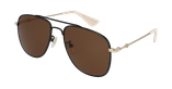 LUNETTES DE SOLEIL homme GG0514S noir/doré - vue de 3/4