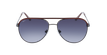 LUNETTES DE SOLEIL homme LISANDRO gris/rouge - Vue de face