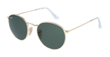 LUNETTES DE SOLEIL homme ROUND METAL 0RB3447 doré - vue de 3/4