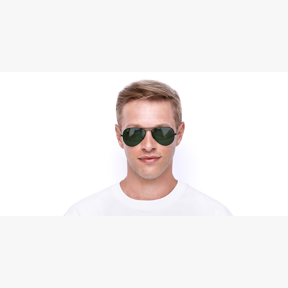 Lunettes de soleil AVIATOR L gris - Vue de face