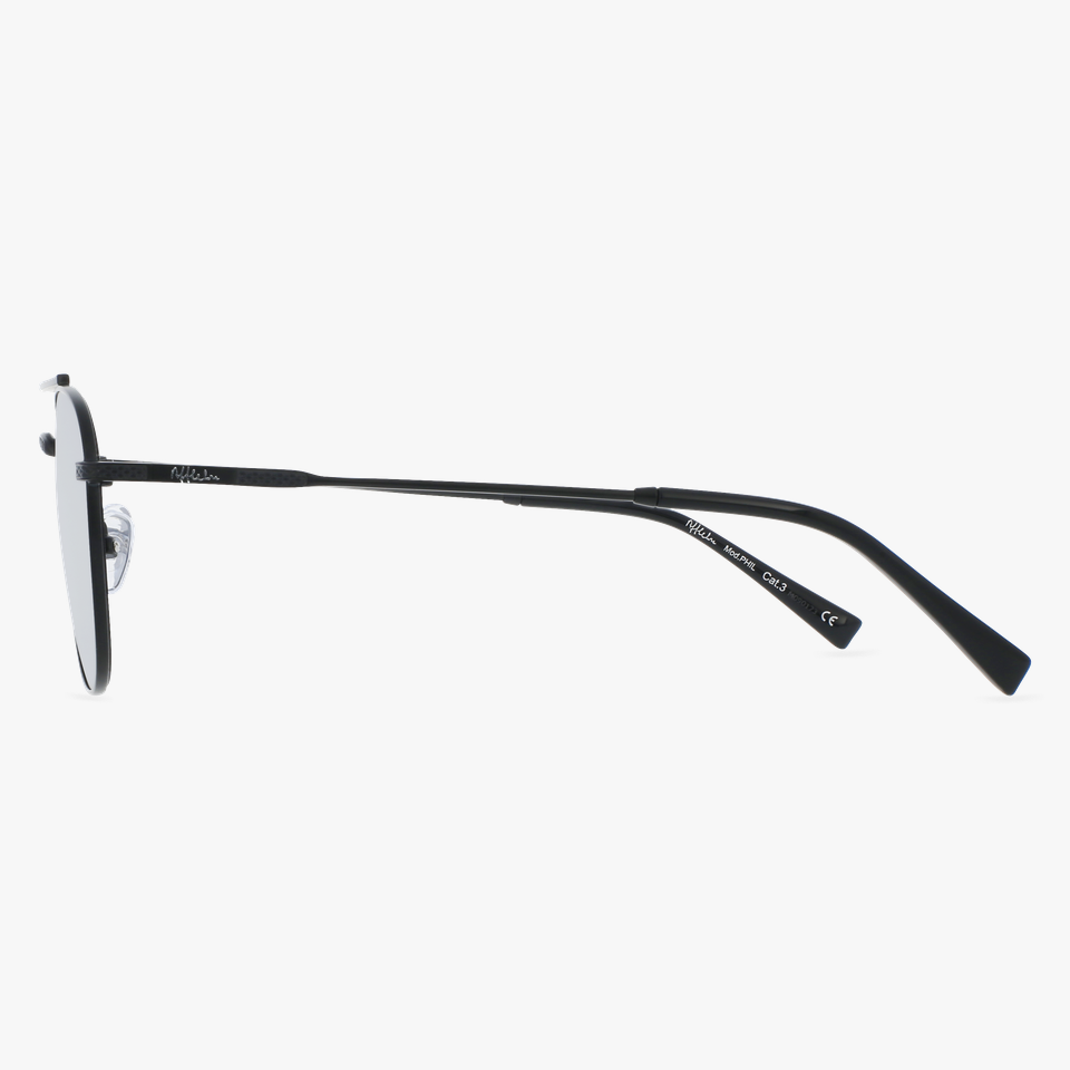 Lunettes de soleil homme PHIL noir - Vue de face