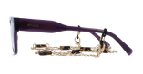 Lunettes de vue femme CARACTÈRES AUDACIEUSE violet - Vue de face