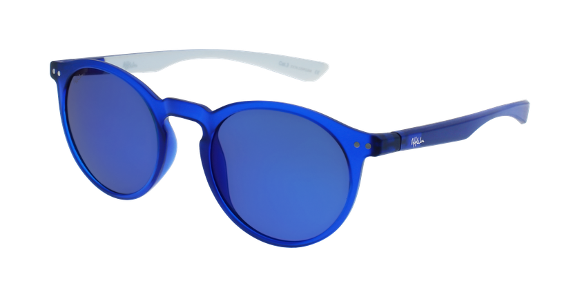 LUNETTES DE SOLEIL femme KESSY POLARIZED bleu/blanc - vue de 3/4