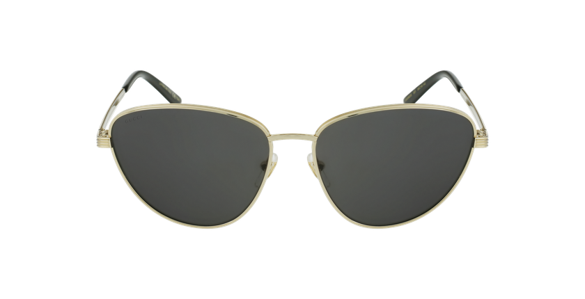 LUNETTES DE SOLEIL femme GG0803S doré/gris - Vue de face