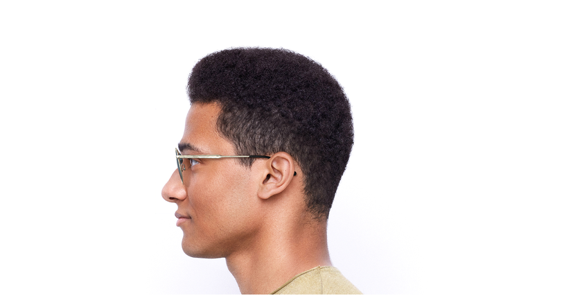 LUNETTES DE SOLEIL homme LORENTO doré - Vue de face