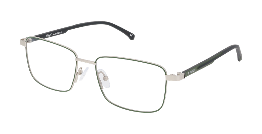 Lunettes de vue homme HECTOR vert - Vue de face