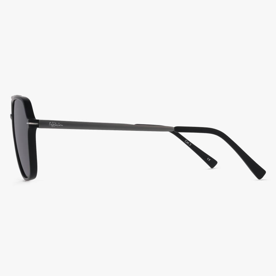 Lunettes de soleil homme IKER noir - Vue de face