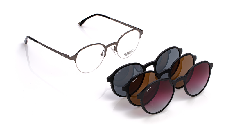 LUNETTES DE VUE MAGIC 108 noir/gris - Vue de face