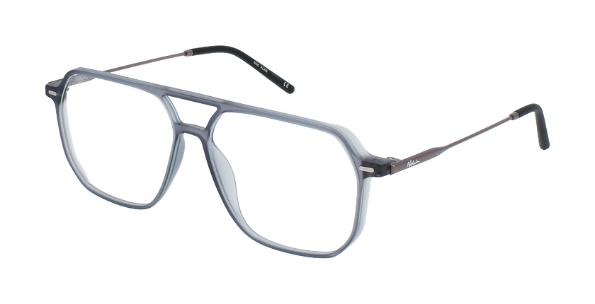 Lunettes de vue homme ALAN gun/argenté - Vue de face