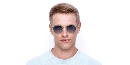 LUNETTES DE SOLEIL homme DB 1005/S doré/bleu / gris
