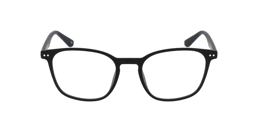 Lunettes de vue homme AYMERIC noir/vert - Vue de face