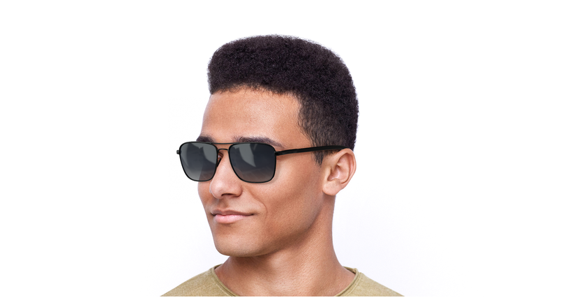 LUNETTES DE SOLEIL homme SPL772 noir - vue de 3/4