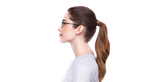 Lunettes de vue femme RZERO41 noir - Vue de face