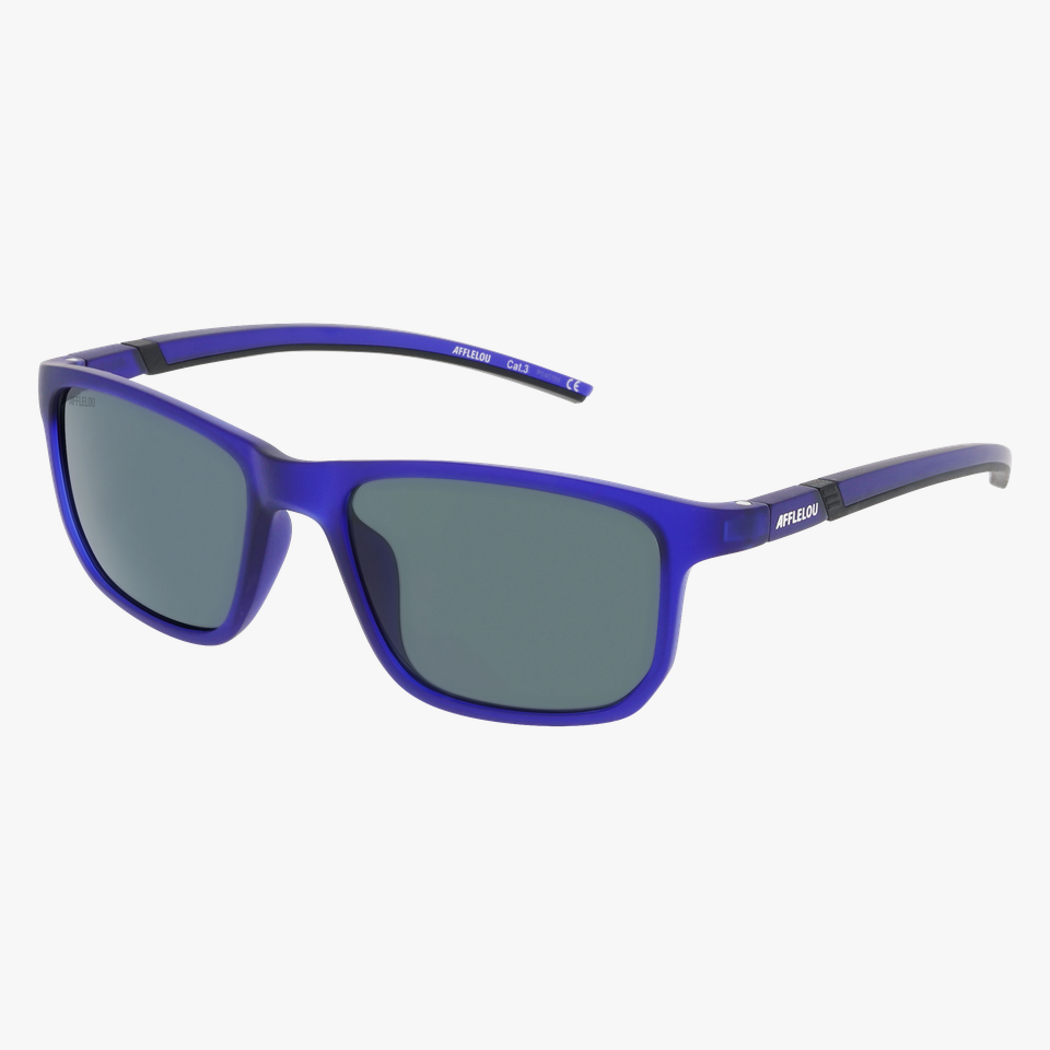 Lunettes de soleil homme GREY POLARIZED bleu - Vue de face