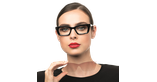 LUNETTES DE VUE femme CREATIVE noir - Vue de face
