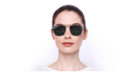 LUNETTES DE SOLEIL SL 309 argenté - Vue de face
