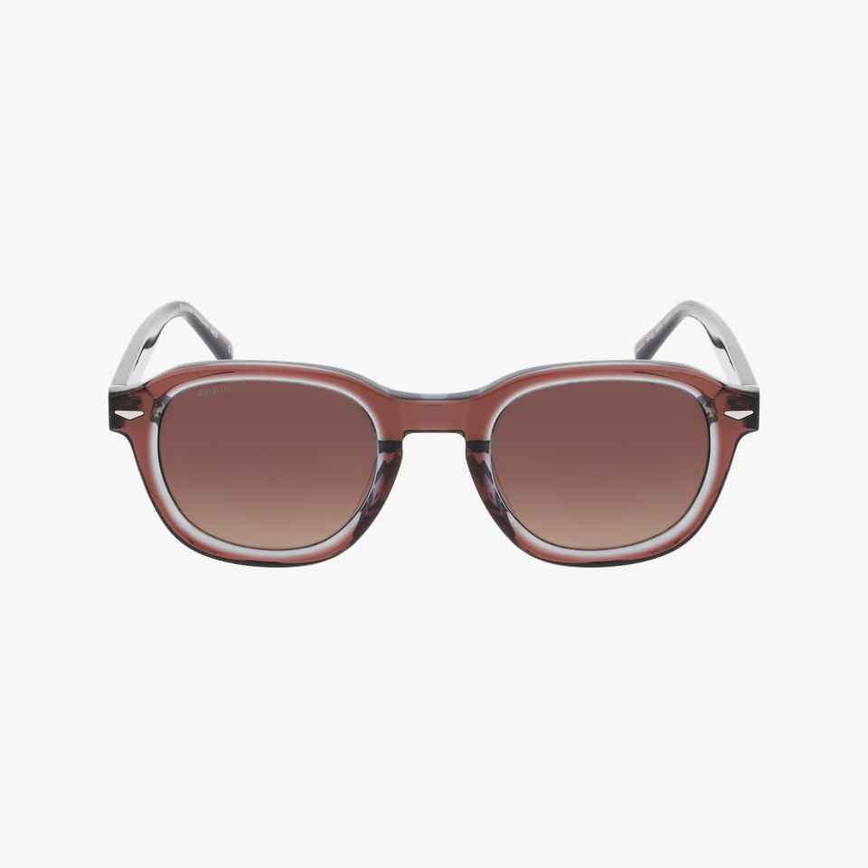 Lunettes de soleil homme BELLUNO marron - Vue de face
