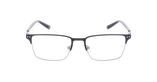 Lunettes de vue homme BAPTISTE noir/argenté - Vue de face