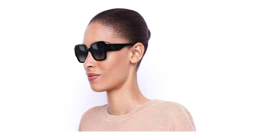 LUNETTES DE SOLEIL femme GU7681 noir - vue de 3/4