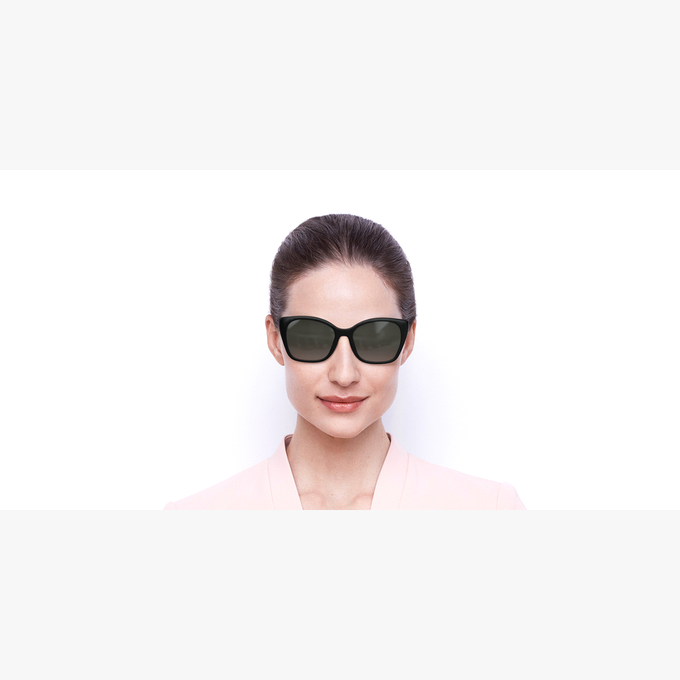Lunettes de soleil femme 0PR 12XS noir - Vue de face