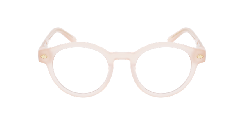 Lunettes de vue femme CARACTÈRES DISCRÈTE marron - Vue de face