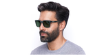 LUNETTES DE SOLEIL homme L967S bleu nuit - vue de 3/4