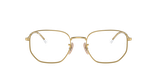 Lunettes de vue RX6496 dorée - Vue de face