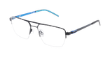 Lunettes de vue homme MAGIC275 noir/bleu - Vue de face