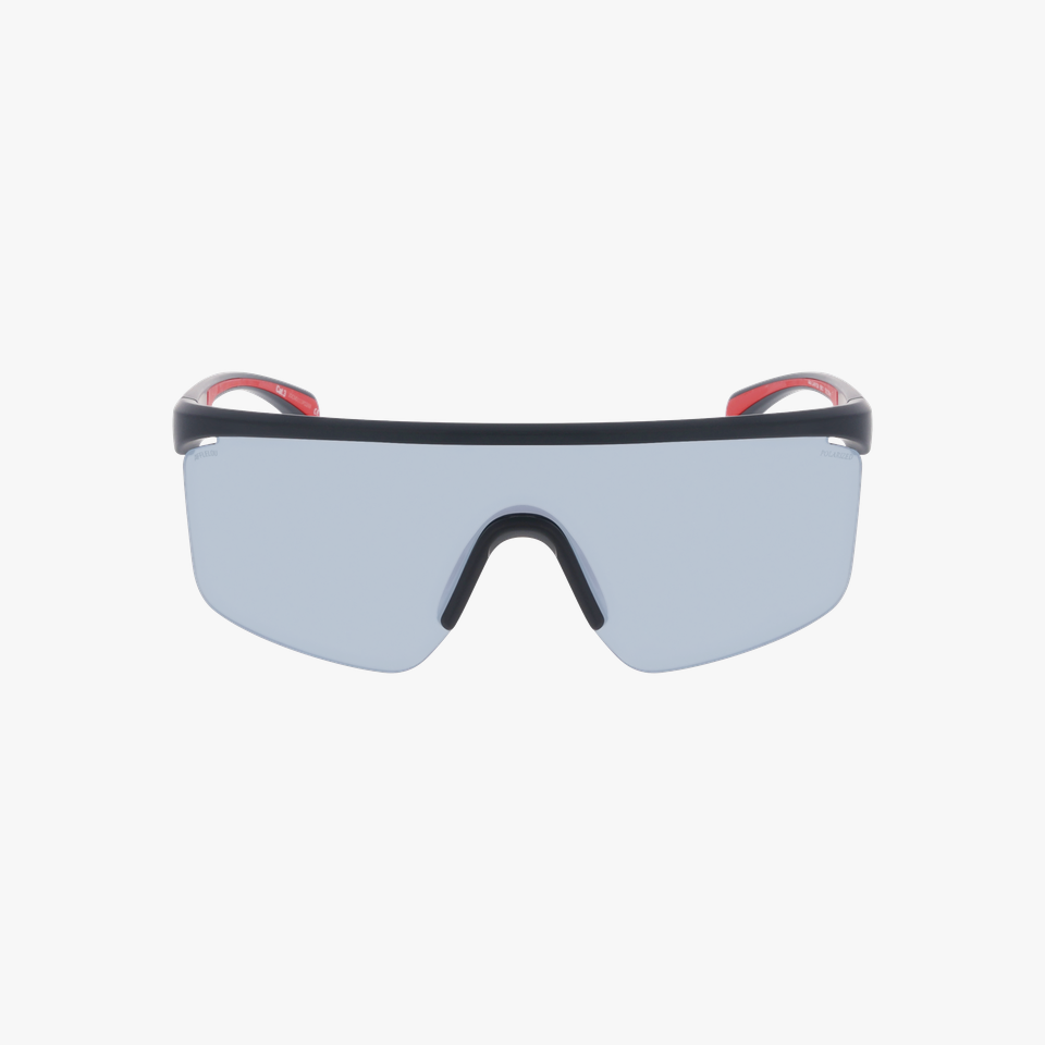 Lunettes de soleil CANYON POLARIZED noir/rouge - Vue de face