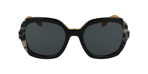 LUNETTES DE SOLEIL femme HERITAGE noir/écaille Vue de face