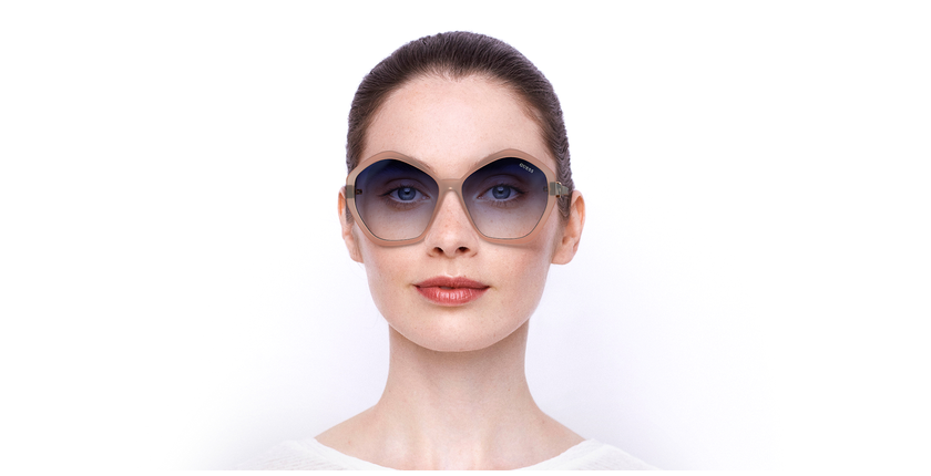 LUNETTES DE SOLEIL femme GU7813 72W rose - Vue de face