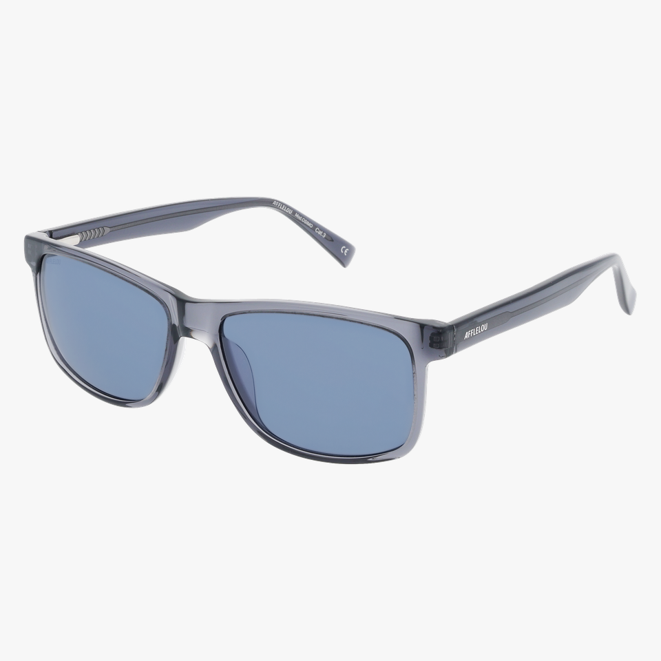 Lunettes de soleil homme OSIMO blanc/gris - Vue de face