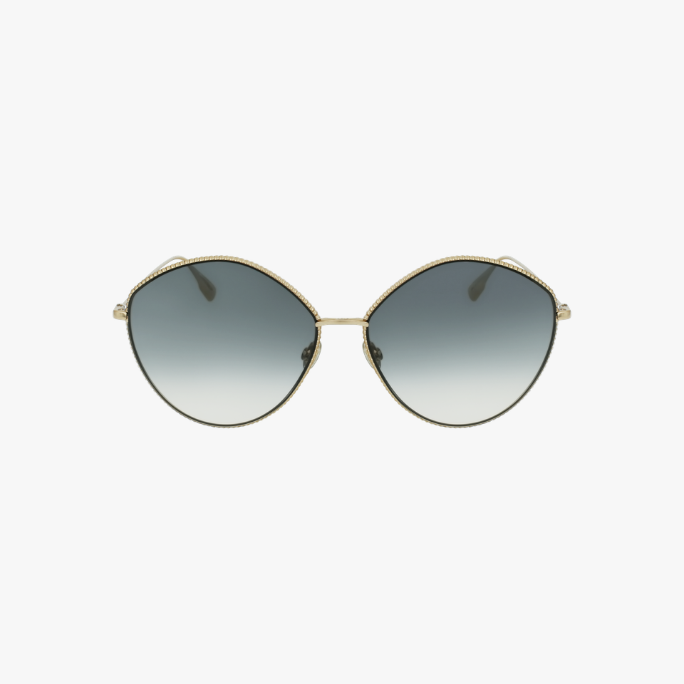 Lunettes de soleil femme DIORSOCIETY4 dorée/écaille - Vue de face