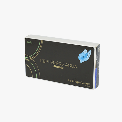 Lentilles de contact L'Éphémère Aqua Mensuelle Toric 6L - Vue de face